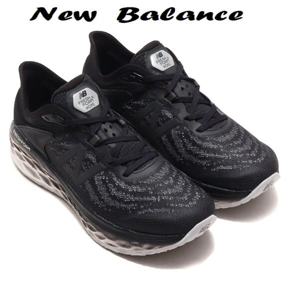 Men's Sneakers, NB Fresh Foam Running Shoes, Black, 9 - Picture 1 of 6